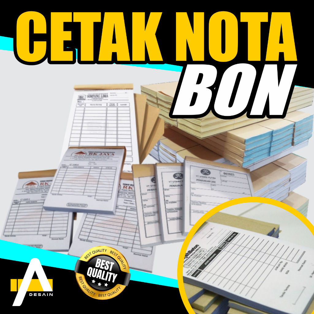 

NOTA - BON - KWITANSI - SURAT JALAN - FAKTUR