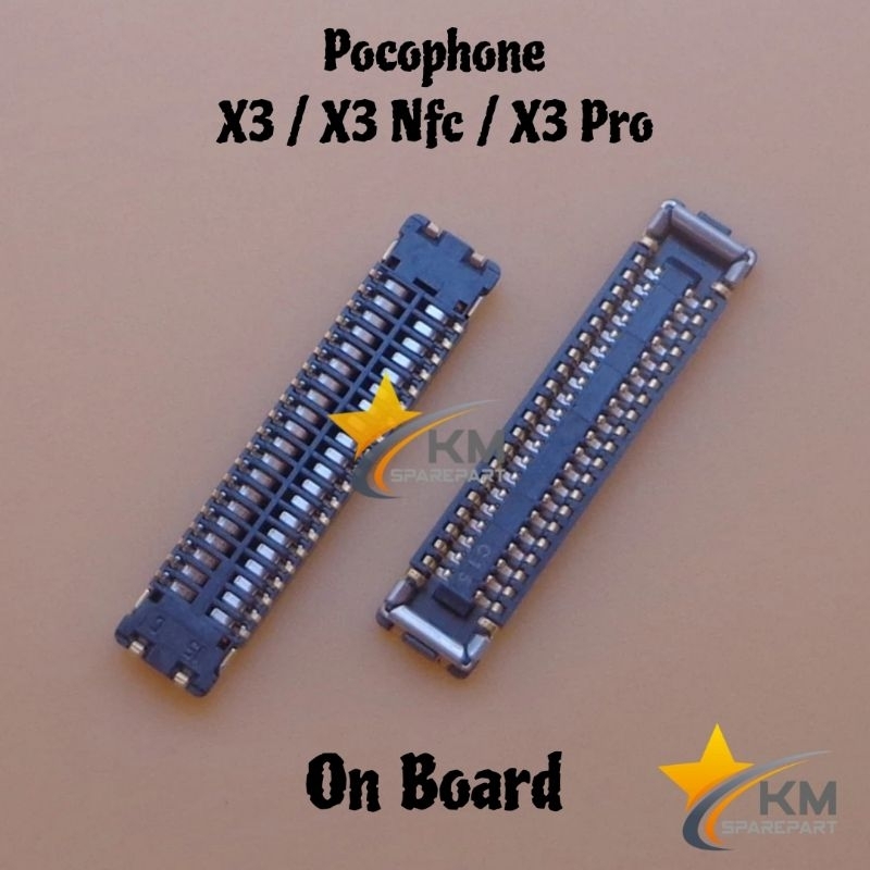 Konektor Lcd Xiaomi Poco X3 X3 Pro Soket Connector Lcd Fpc Di Mesin