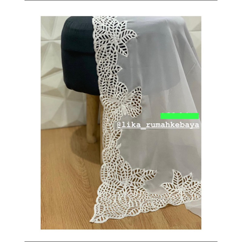 kain kebaya bordir bali motif kejora kain crep