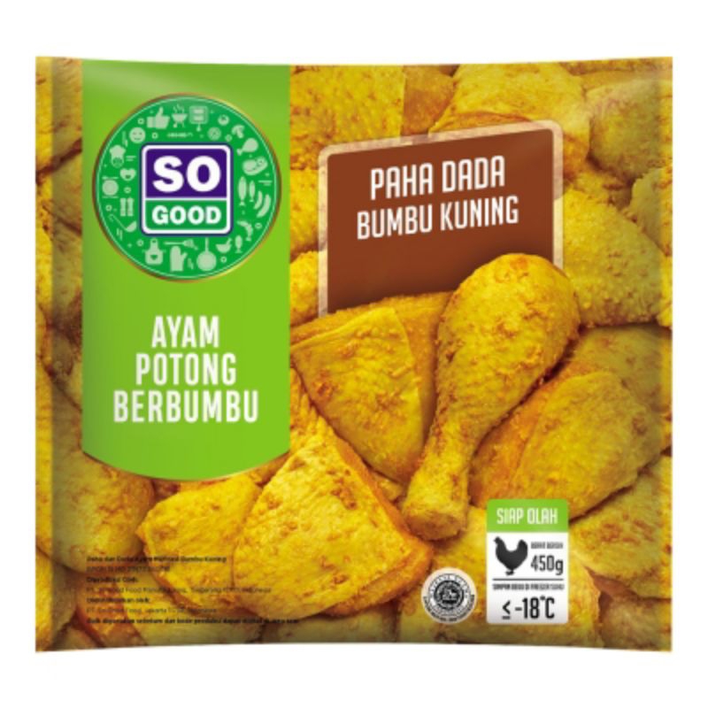 

SO GOOD Ayam Potong Paha Dada Bumbu Kuning 450g