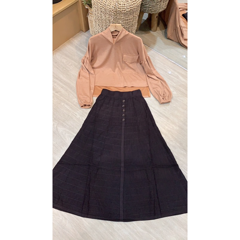 rok rajut tebal import bangkok terbaru