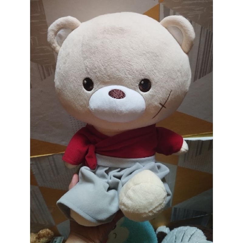 Boneka Karakter Teddy Kostum Kenshin Samurai X / Teddy Kostum Khensin / Boneka Teddy Bear