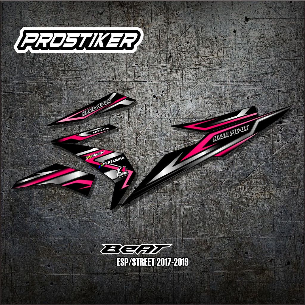 Striping Sticker Honda Beat FI / ESP 2017 - 2020 Terbaru Free Custom Request