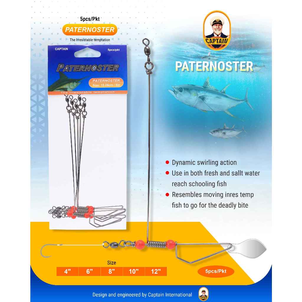 Aksesoris Pancing - Spreader Patternoster Captain 4, 6, 8, 10,12, ISI 5PCS