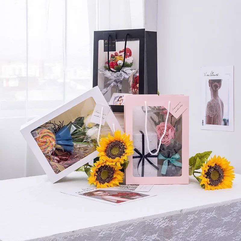 

B57 Kantong Natal | Window Bag | Kantong Bunga | Kantong tas | Kantong kado | Gift wrapping | Kantong wine | Pouch | Florist Window box | kantong Tenteng | Kantong Transparan