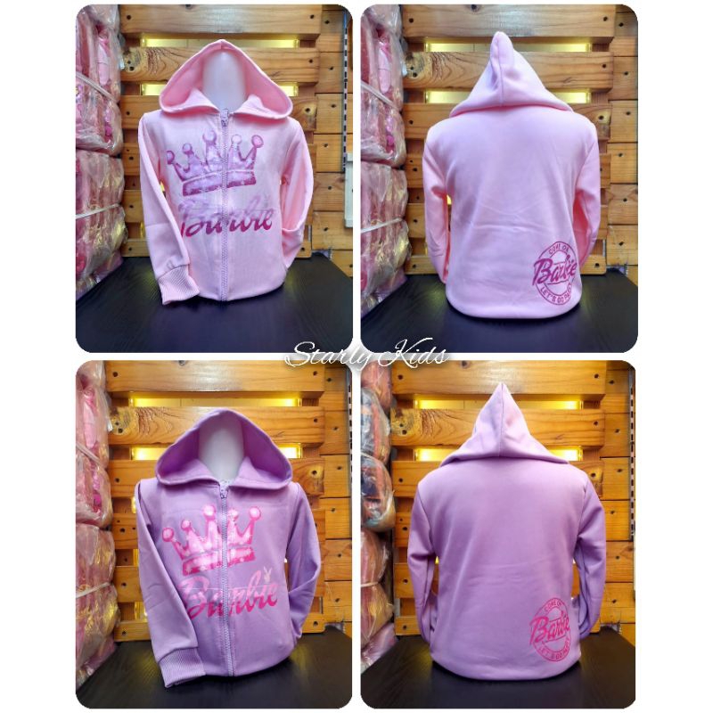 Model Baru/Jaket Anak Perempuan Barbie/Kids Jacket/Jaket Anak Perempuan Barbie/Jaket Anak Perempuan 