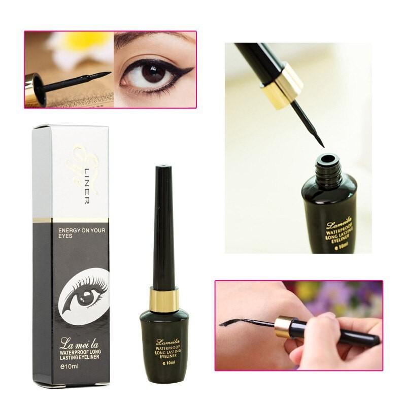 LAMEILA  760 Eye Liner Anti AIr / Keringat Warna hitam 10ml Eyeliner