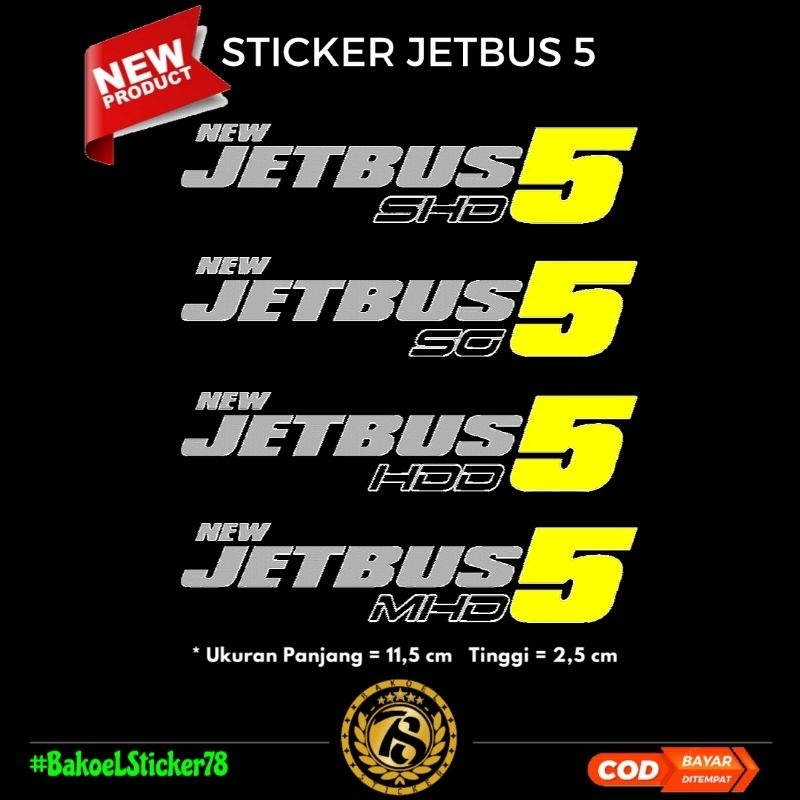 STICKER JETBUS 5 JETBUS 3+ STIKER BIS JETBUS 5  #bakoelsticker78