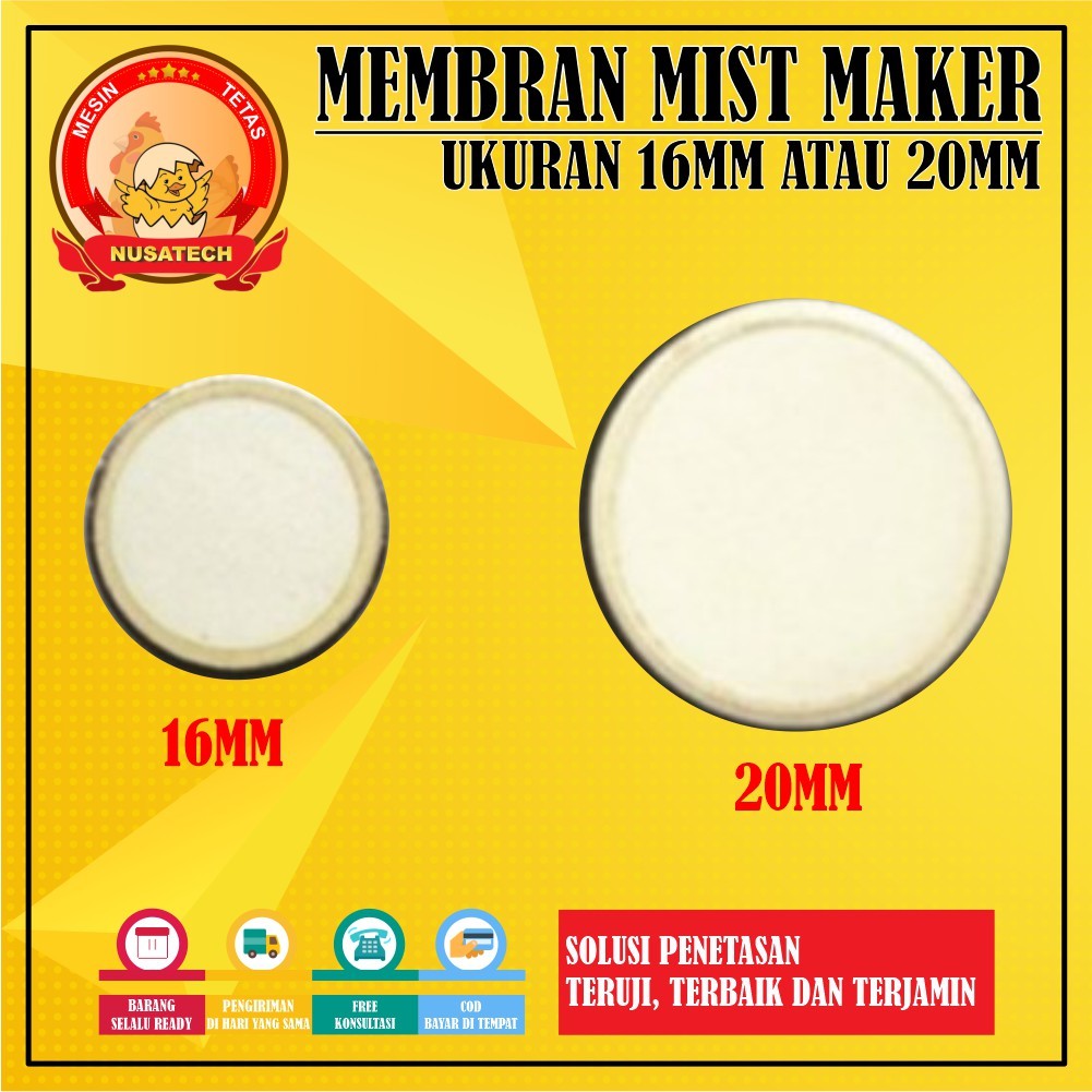 Membran Mist Maker 20MM atau 16MM