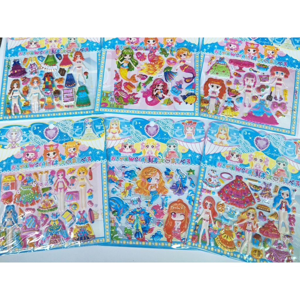 

GROSIR sticker stiker timbul karakter / stiker bp / sticker tempel / mainan anak murah