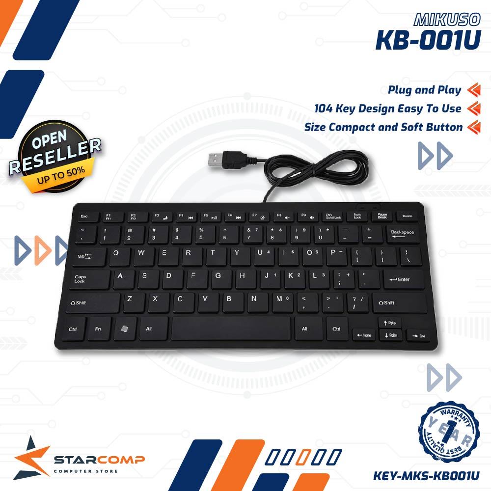 Keyboard Mini Mikuso USB KB001U