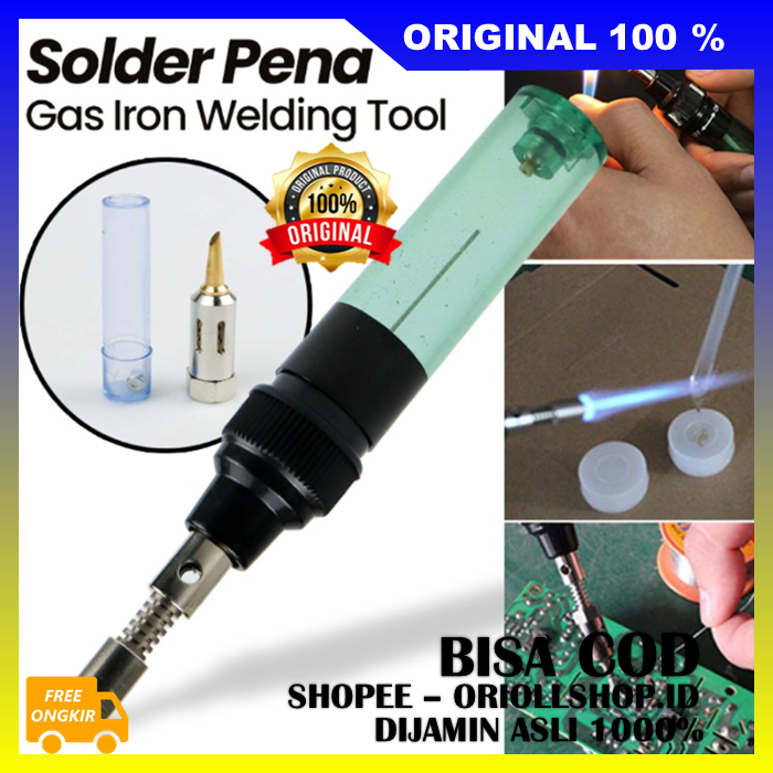 Solder Pena Gas Portable Solder Gas Butane Portable Iron Pen Solderin iron Gas Las Blow 100% ASLI