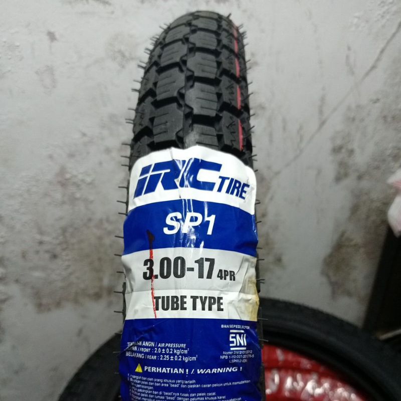 IRC 3.00-17 SP1 INOUE BAN LUAR IRC TUBETYPE RING 17 SP 1 MOTOR TUBE TYPE UNIVERSAL