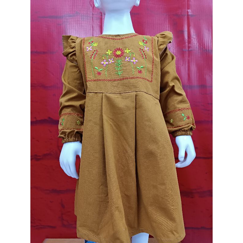 Dress lengan panjang  anak perempuan HIPOFANT