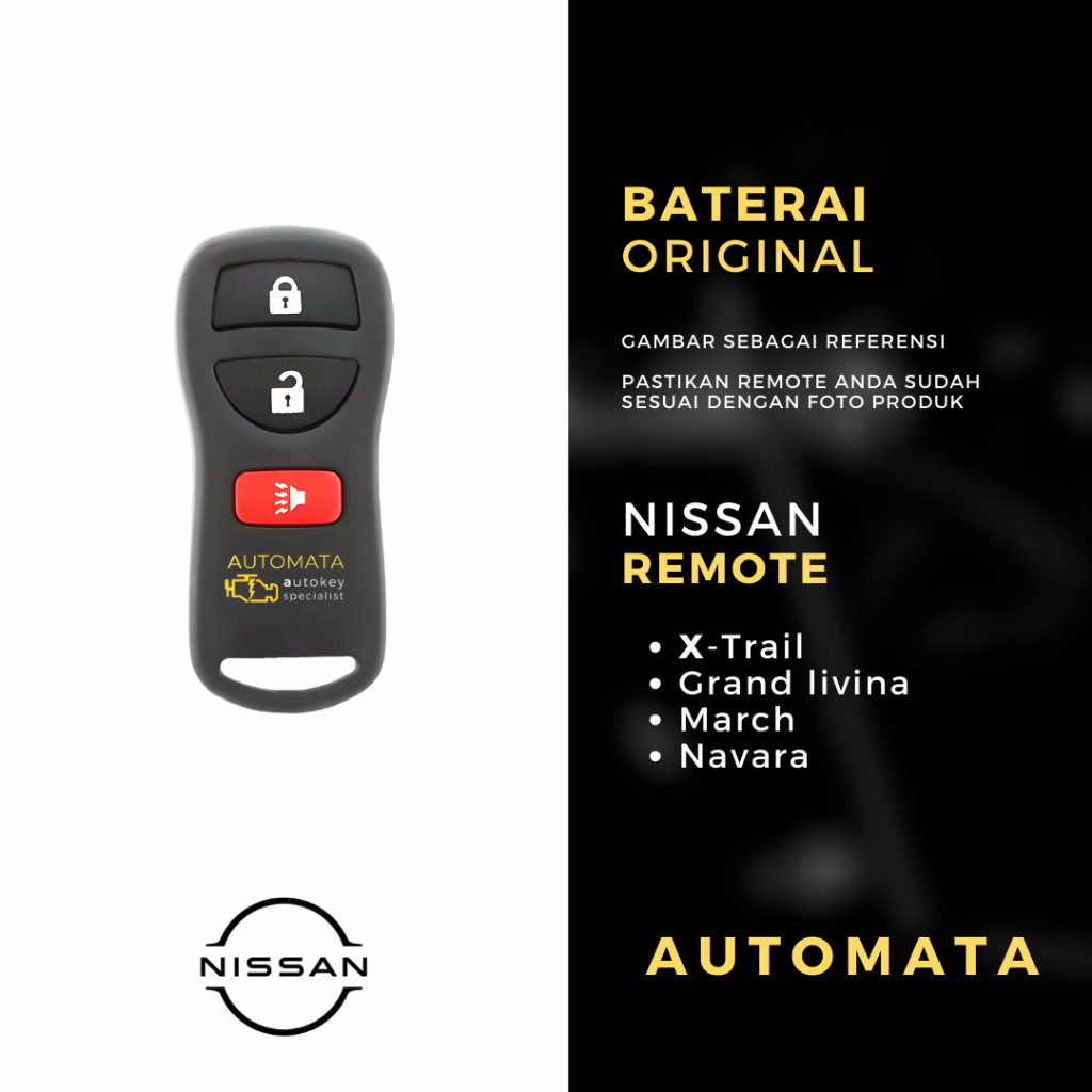 Baterai Remote Nissan XTrail March Navara Grand Livina Original Panasonic