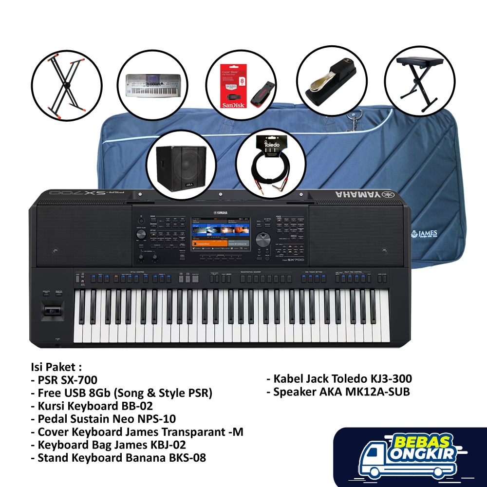 Paket Royal Keyboard Yamaha PSR SX700 / PSR SX 700 / PSR-SX700