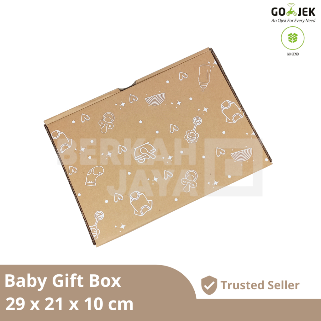 

New Born 29x21x10 cm / Kardus Corrugated / Die Cut / Box Packing Souvenir Pizza / Box / Karton / Kotak / Kardus Hampers Kado Lahiran / Hampers Bayi / Box Hampers Baby New Born (Kardus New Born 29 x 21 x 10 cm)