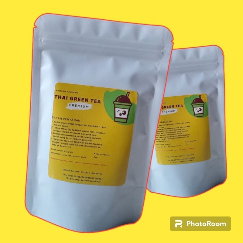 

PROMO Racikan Minuman Thai Green Tea PREMIUM