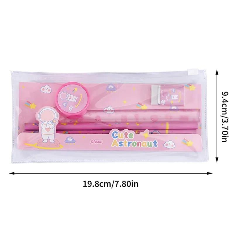 

Set Alat tulis Karakter Cute Astronot 5 in 1 Paket Alat Tulis
