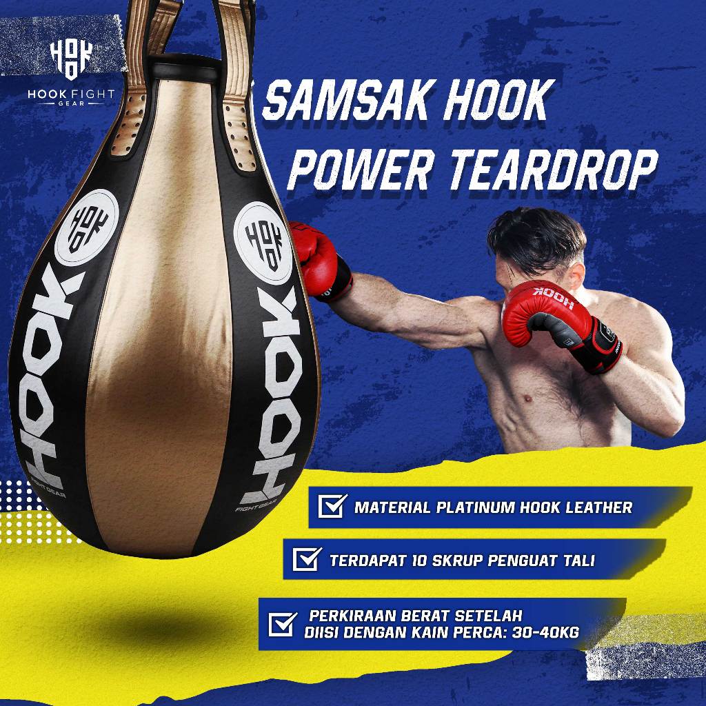 Samsak Tinju Teardrop Heavy Bag, Samsak Uppercut, Samsak Gantung, Samsak Tinju Gantung, Sansak Tinju