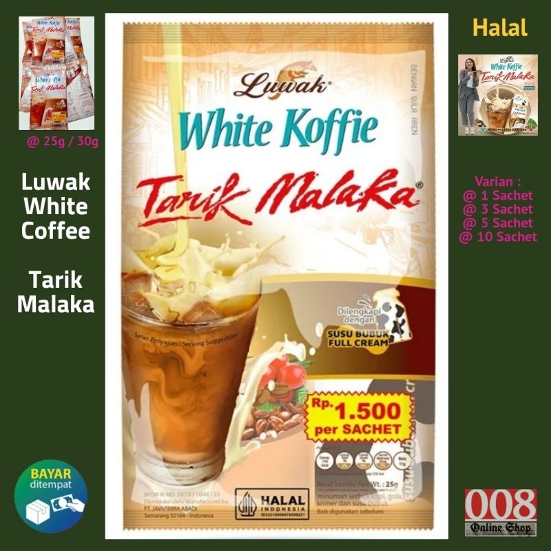 

Luwak White Coffie Coffee Tarik Malaka 25g Sachet Minuman Bubuk Instan Segar