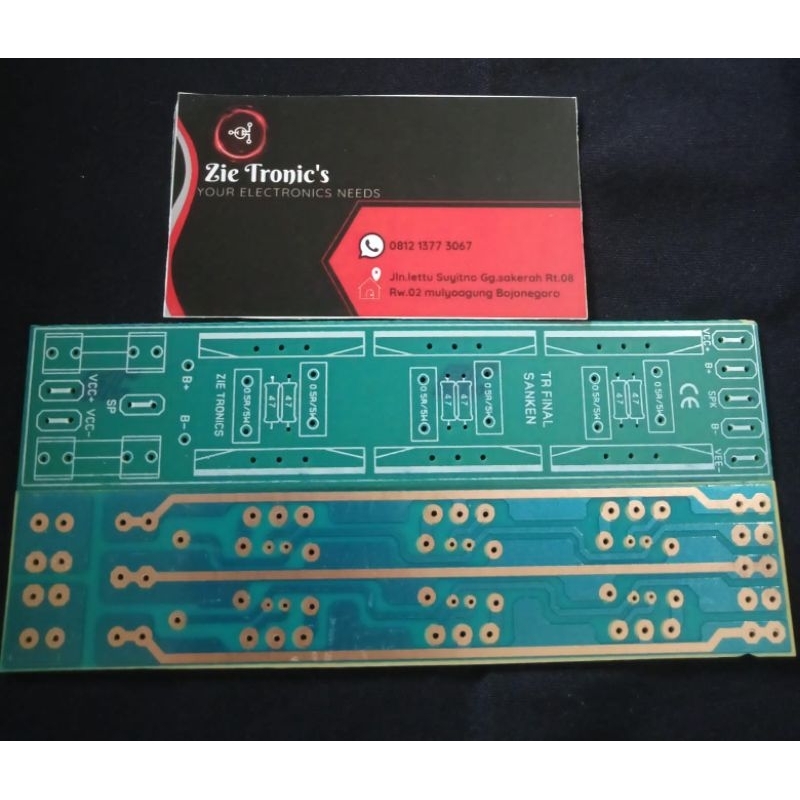 PCB TR FINAL SANKEN 3 SET PLUS FUSE