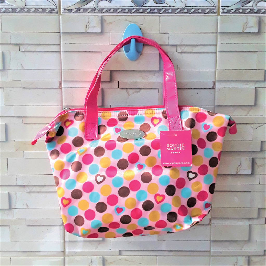 SOPHIE MARTIN PARIS SIGNATURE POLKADOT MEDIUM HAND BAG