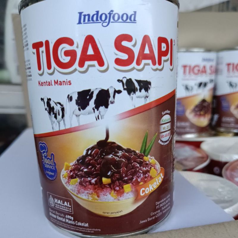 Krimer Coklat Tiga Sapi 490gram