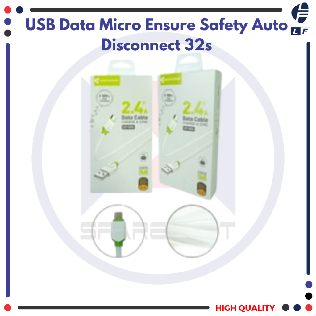 USB DATA MICRO ENSURE SAFETY AUTO DISCONNECT 32S