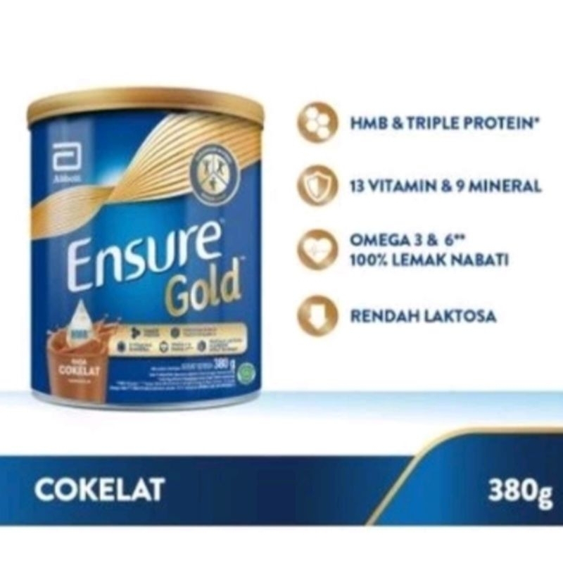 

ENSURE GOLD COKLAT / GANDUM 380GR (EXP 09/2025)