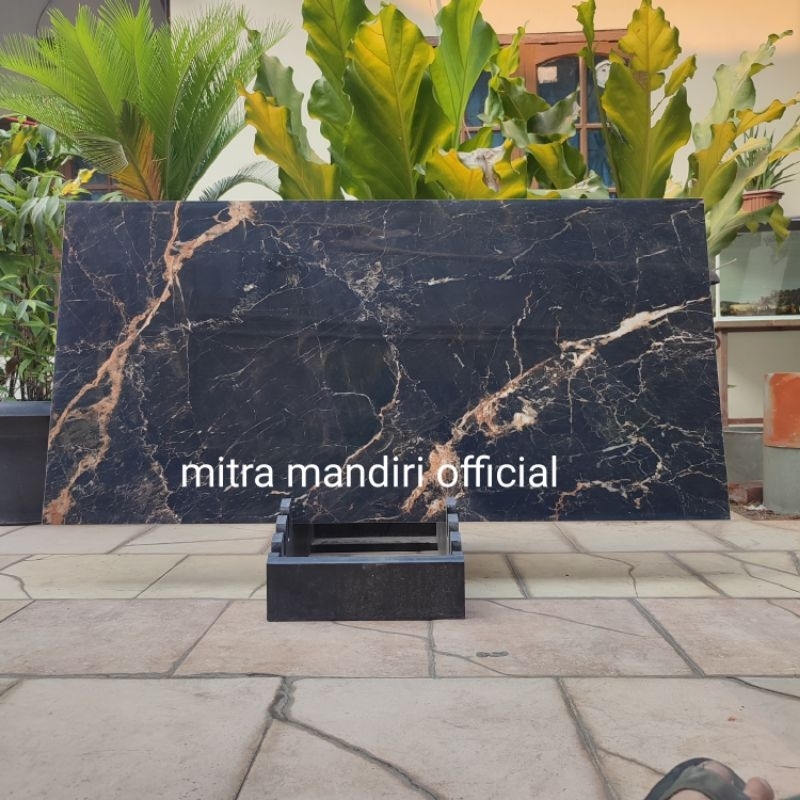 Granite lantai 60x120 maggior black / garuda / Glazed polish