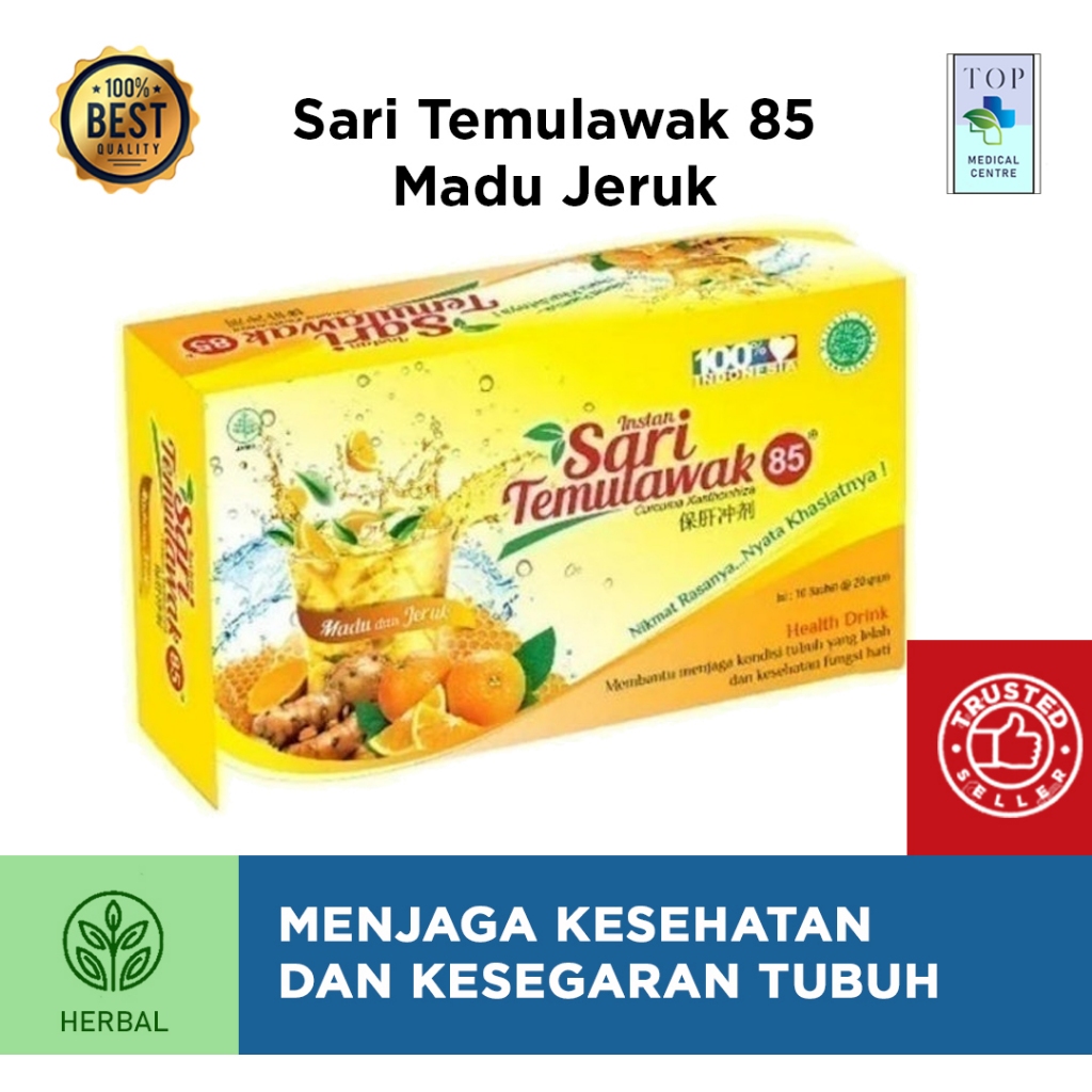 Sari Temulawak 85 Madu Jeruk Sachet