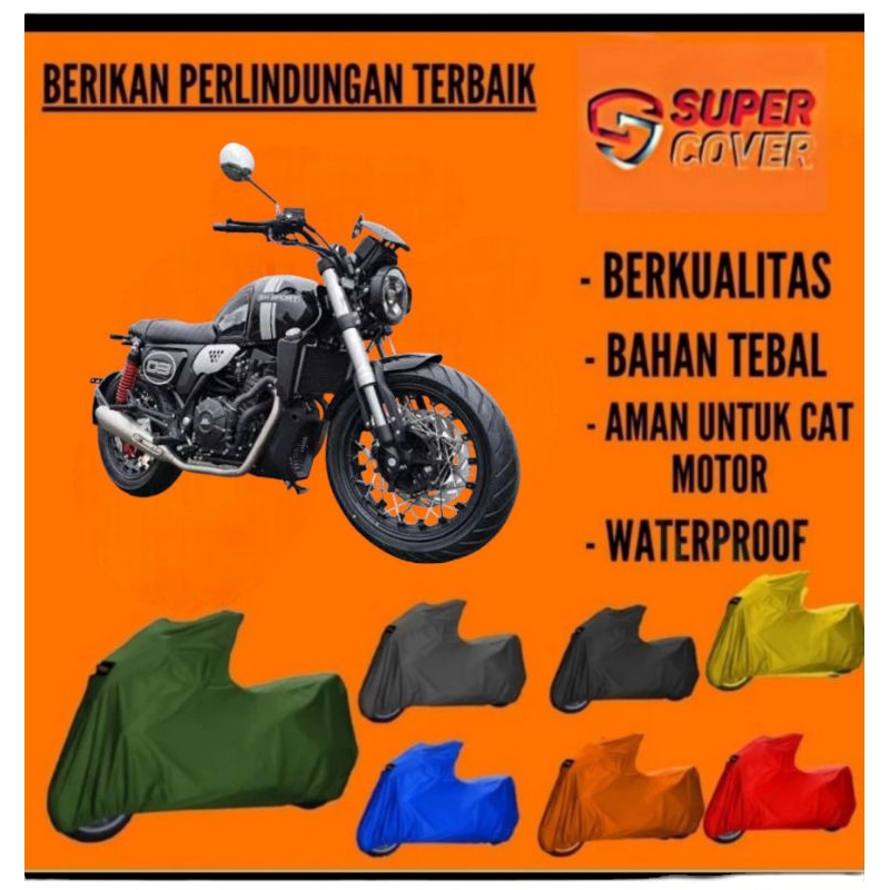 COVER MOTOR SARUNG MOTOR TUTUP MOTOR SELIMUT MOTOR XTREME OUTDOOR SM sport SM3 400 PREMIUM SUPER COV