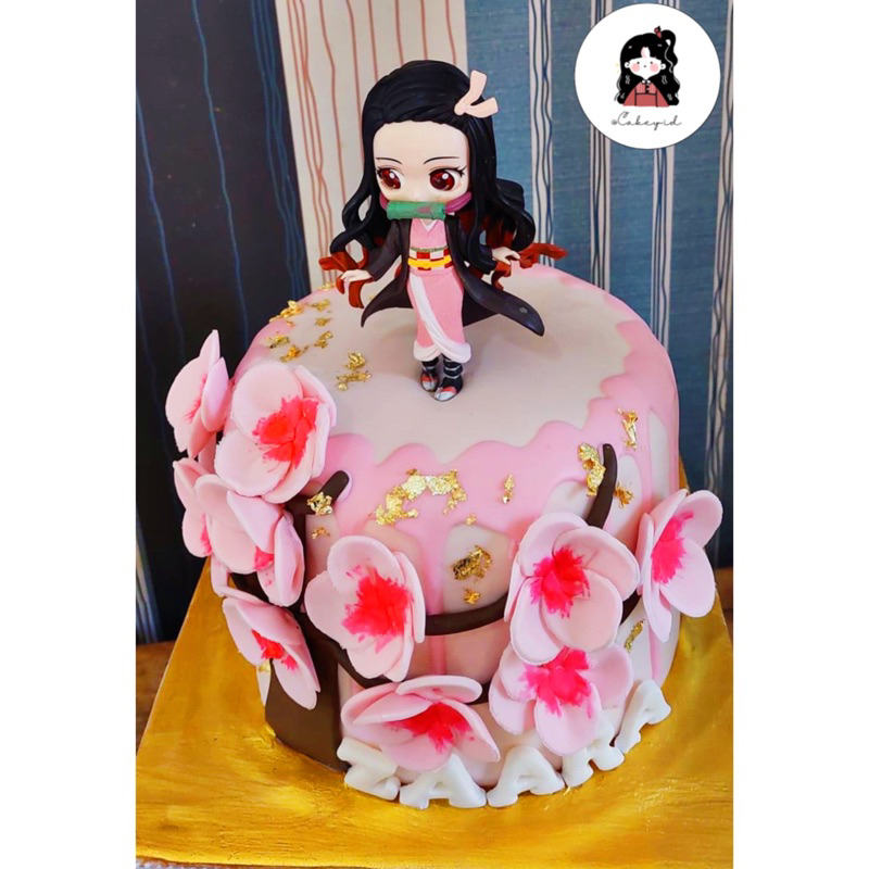 

Kue Ulang Tahun Karakter Demon Slayer Nezuko (fondant 18cm)