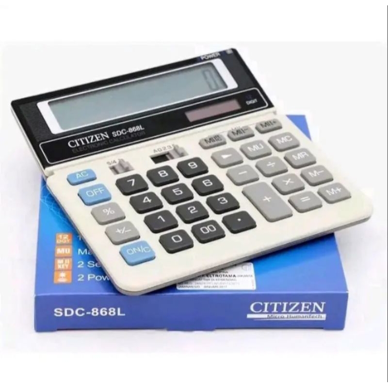 

Kalkulator Citizen SDC 868L Kalkulator 12 Digit Sudh Termasuk Batrai