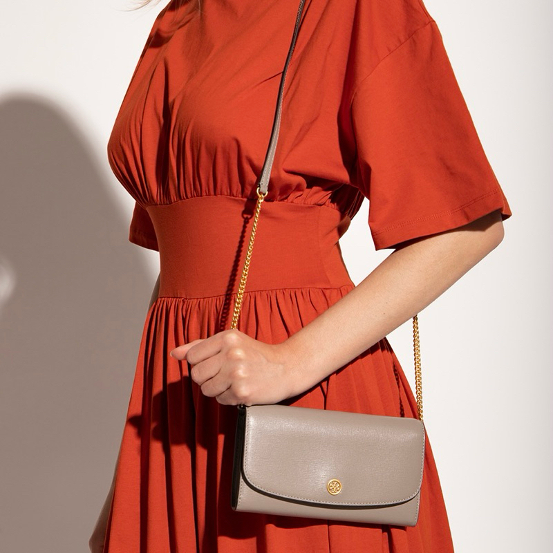 Tory Burch TB Robinson Wallet on Chain (WOC)