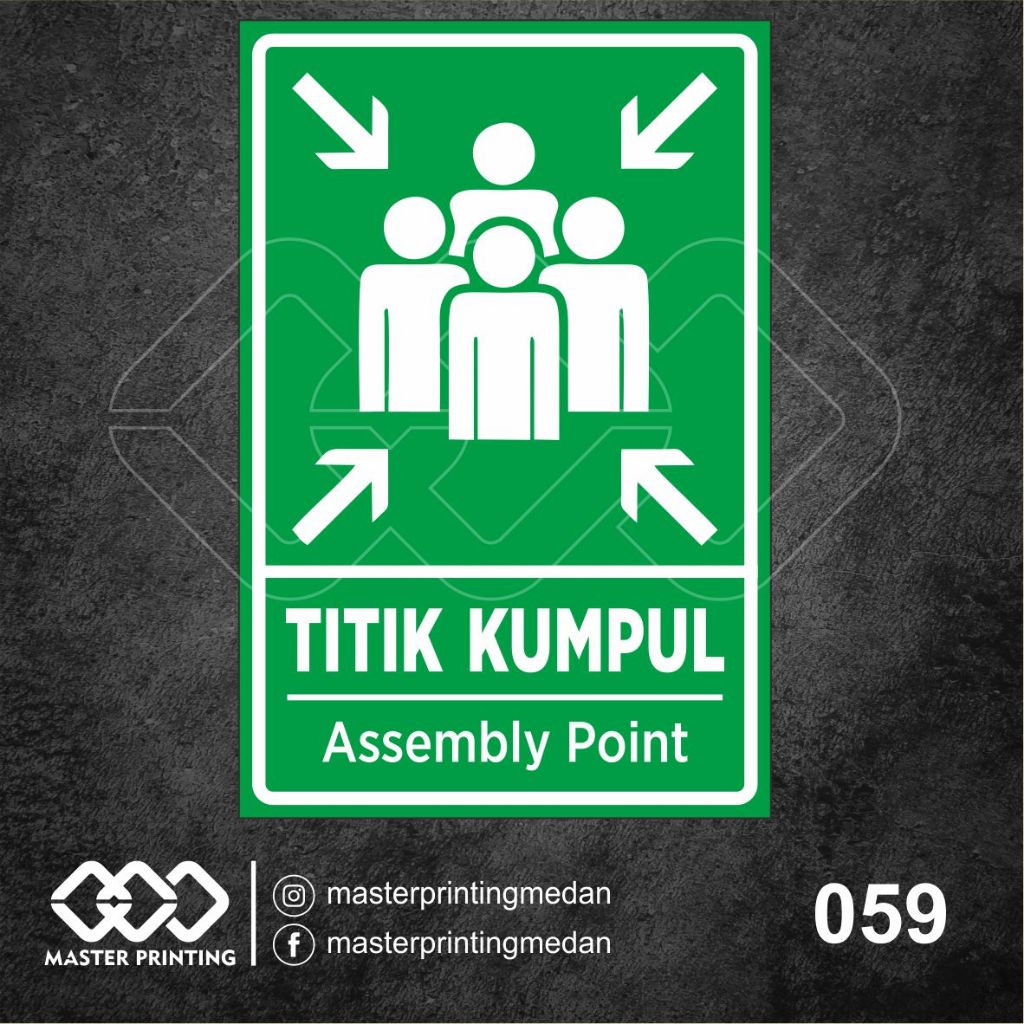 

059 - Stiker Titik Kumpul, Titik Berkumpul, Sticker Vinyl, Premium, Tahan Air, Termurah, Bisa Custom