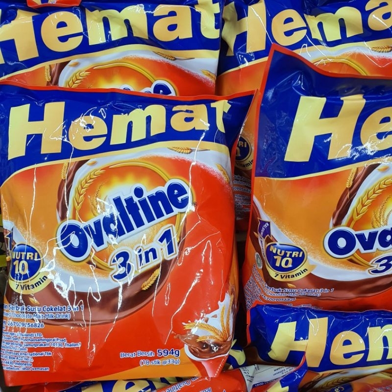 

Ovaltine 3in1 Susu Bubuk Coklat Stik 33gx18pc