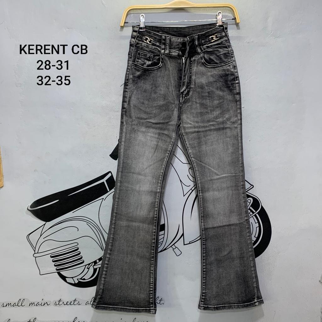 Cutbray import jeans kerent snow hitam