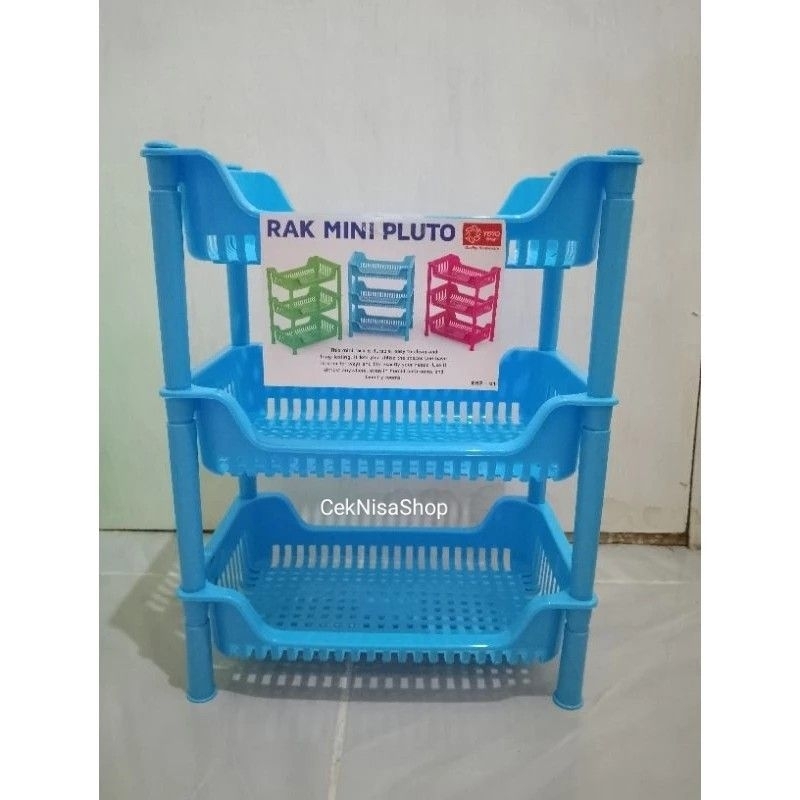 Rak Plastik 3 Susun / Rak Bumbu Plastik 3 Susun / Rak Piring Plastik 3 Susun / Rak plastik Mini 3 Su