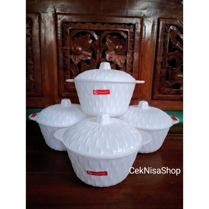 wadah Sup Tutup plastik / Wadah Sayur Tutup plastik / Wadah prasmanan Plastik / Tempat Sup / Tempat 