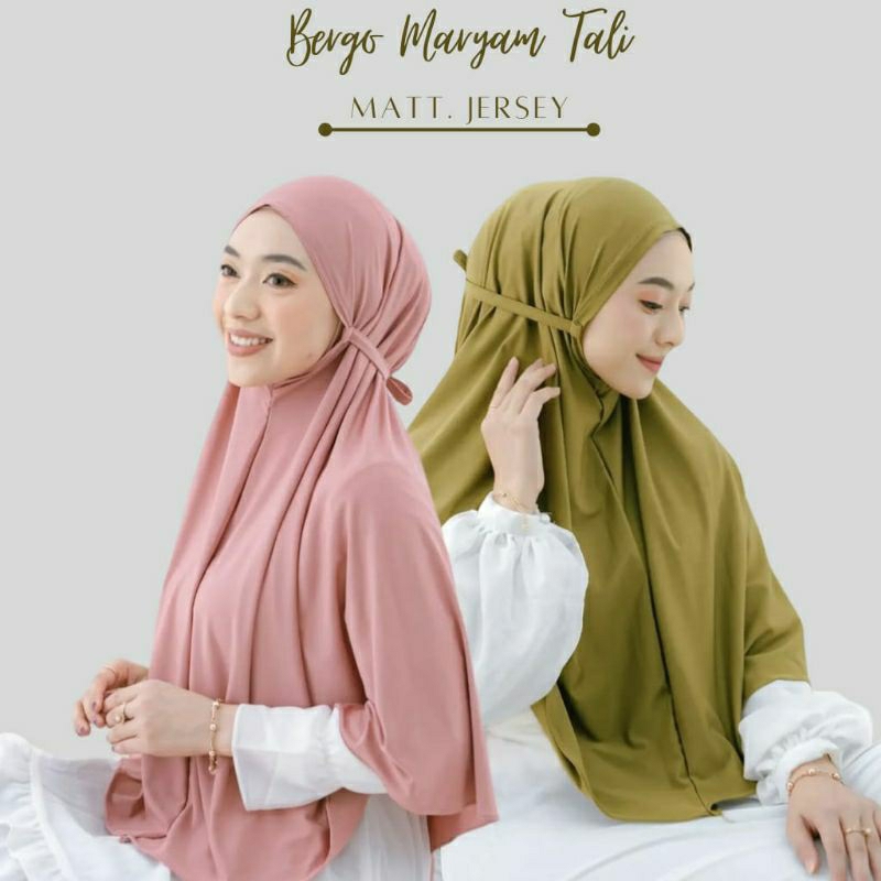 Hijab Bergo Jersey Tali Instan Jersey Premium Jilbab Instan Jersey Hijab Dewasa size L