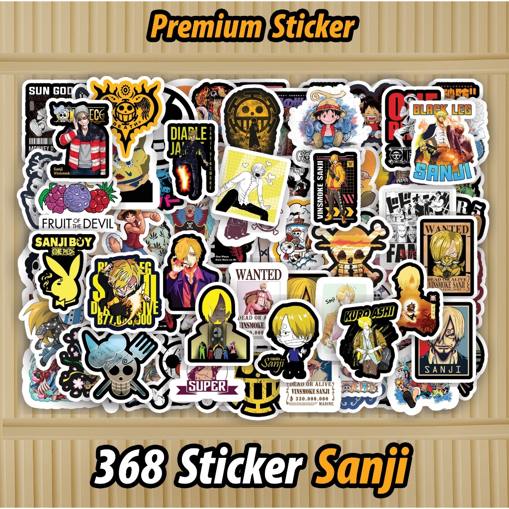 

368 PCS Sticker Vinsmoke Sanji One Piece Waterproof Sudah di Cutting