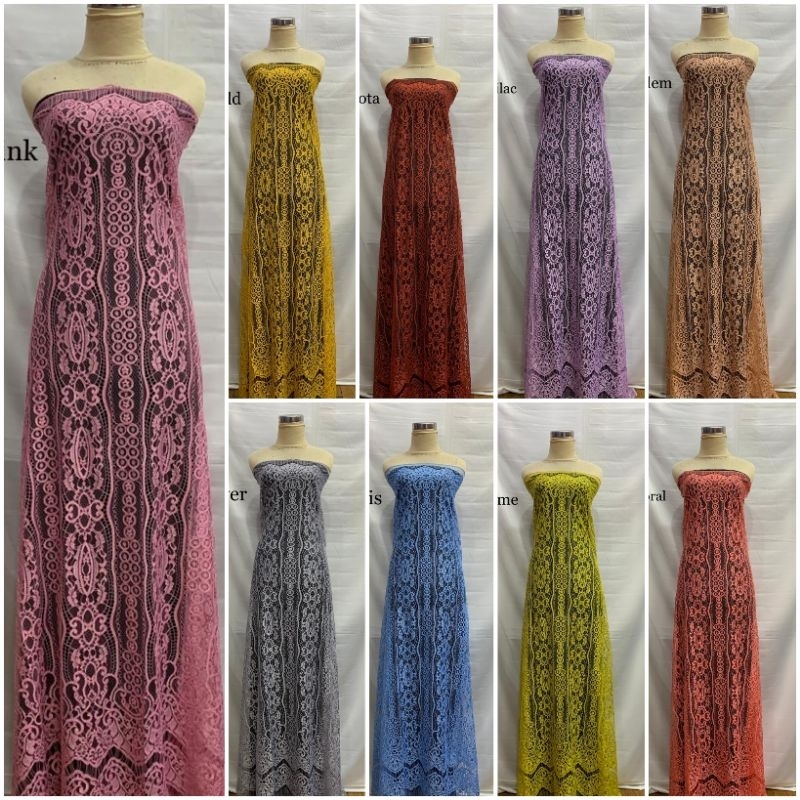 KAIN BROKAT SEMIPRANCIS MOTIF SALUR