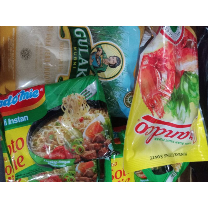 

bundling minyak gula indomie