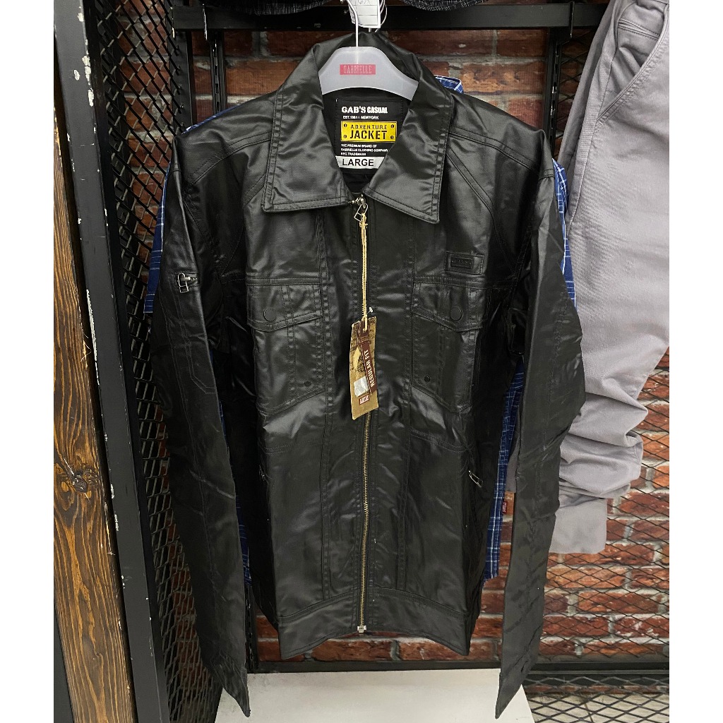 Jaket Gabrielle Pria - Gabs Jaket Kulit Sintetis GBL