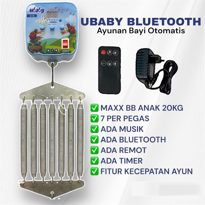 UBABY BLUETOOTH Ayunan baby otomatis / ayunan elektrik / ayunan bayi / ayunan listrik otomatis