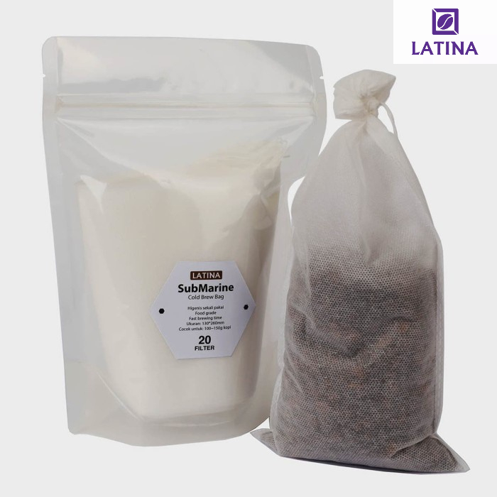Latina Submarine Cold & Hot Brew Coffee Filter isi 20 filter
