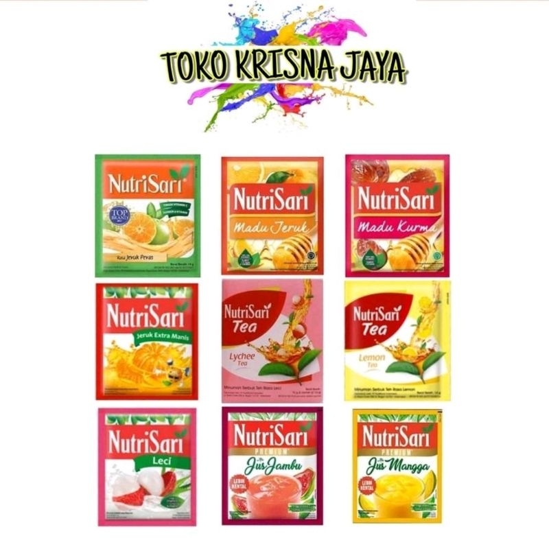 

NUTRISARI JUICE RENCENG ISI 10 PCS X 14 GRAM