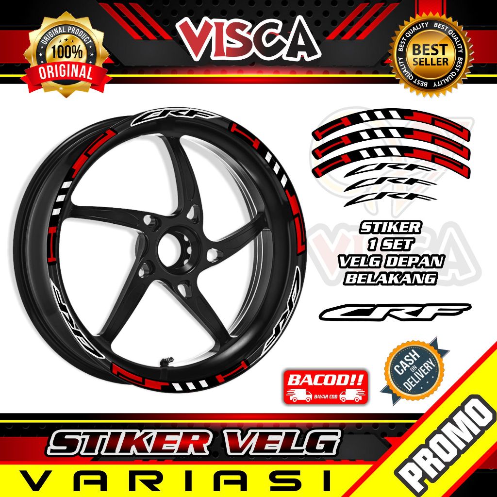 Stiker Velg List Velg Motor Stiker Velg Sticker CRF List Hitech